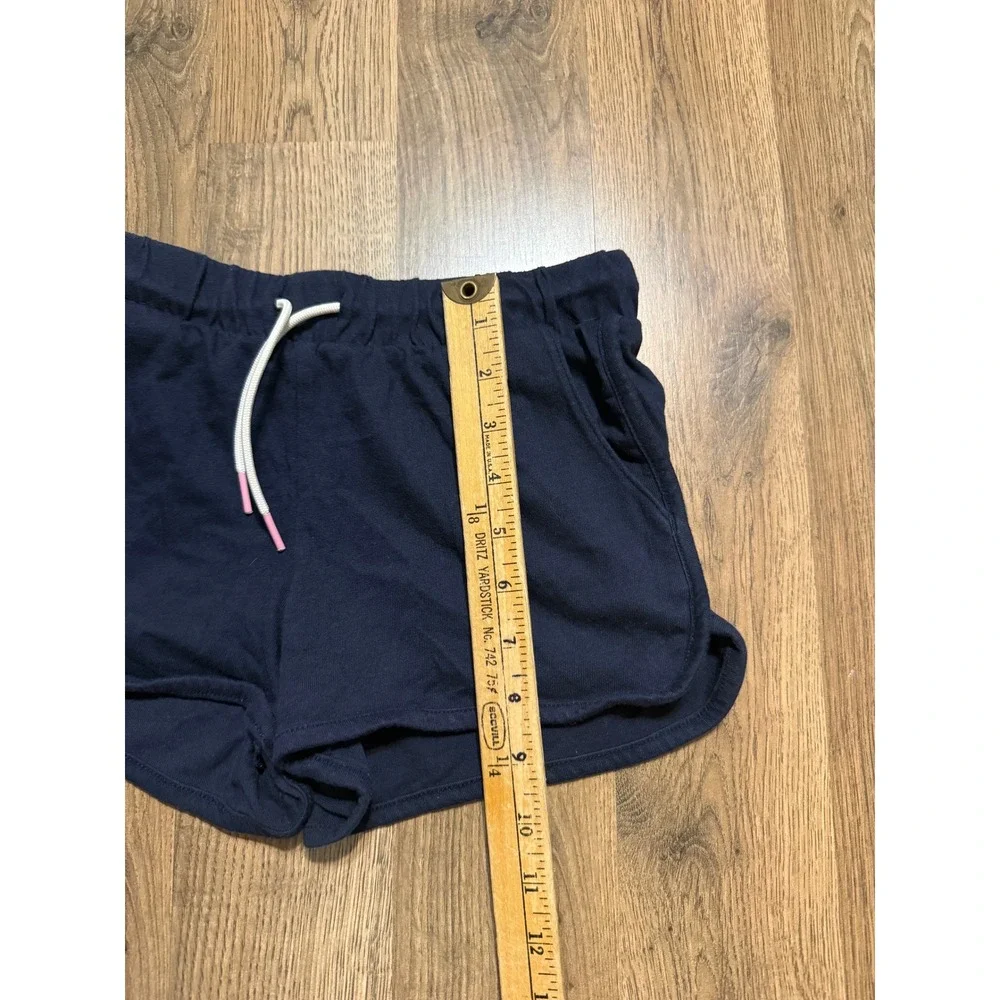 Old Navy Shorts Girls L 10-12 Navy Blue Kids Dolphin Hem Drawstring Excellent